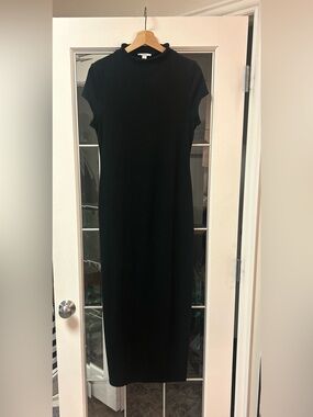Bar III Women's Cap-Sleeve Mock-Neck Midi Dress- worn twice